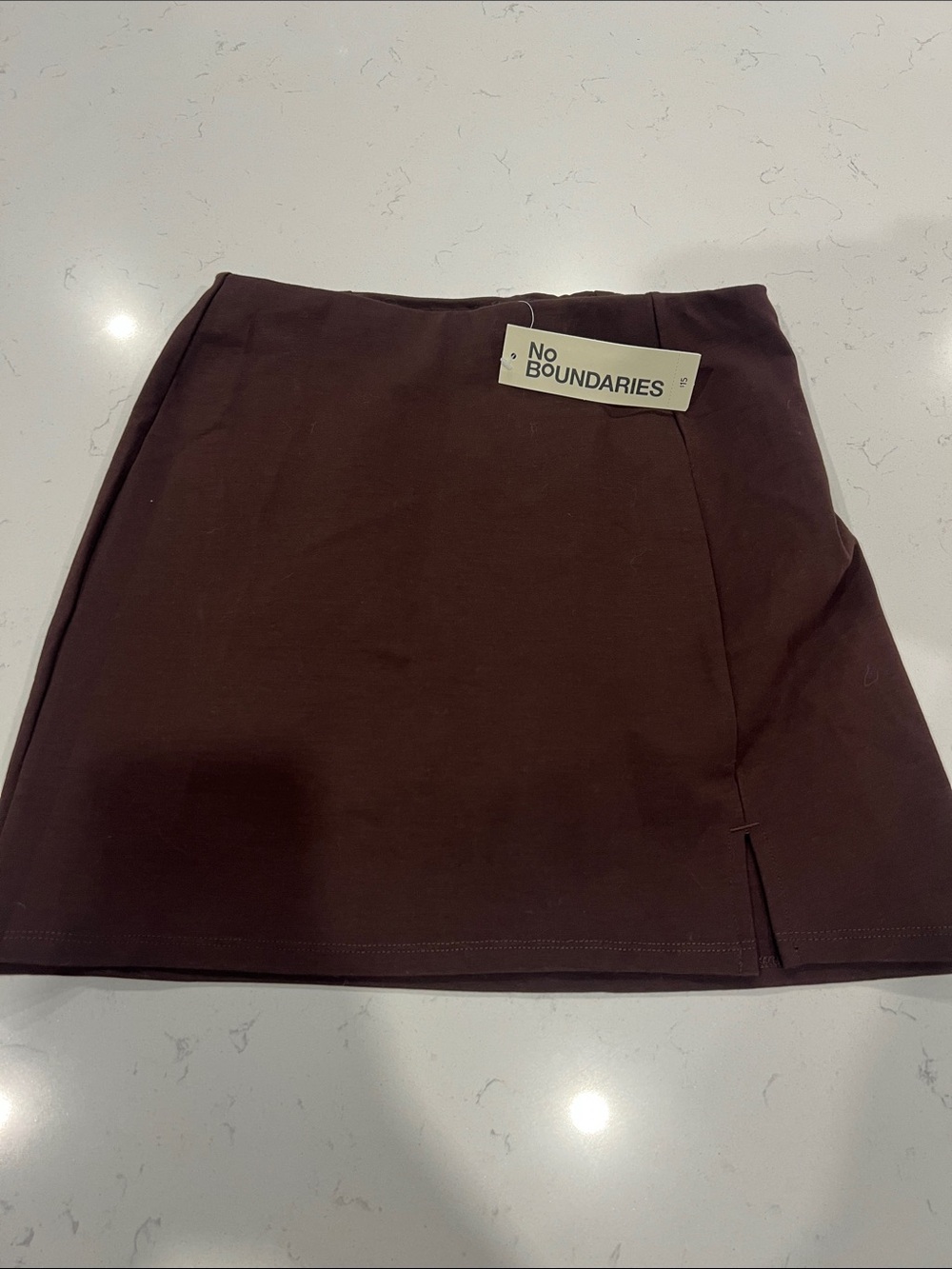 No Boundaries Chocolate Brown Mini Skirt